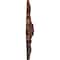 Ekena Millwork Quentin Ceiling Medallion, Hand-Painted Burnished Mahogany Crackle, 23 1/2"W x 12 1/4"H x 1 1/2"P CM23RO1BMC - alternate 4